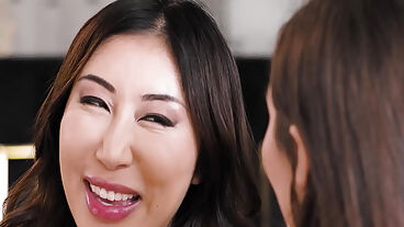 Straight Asian Goes Lesbian When She Sees A Strap On Nicole Doshi Maya Woulfe