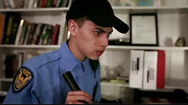 Tiny Asian Ninja Teen Ties Security Guard and Fucks Him